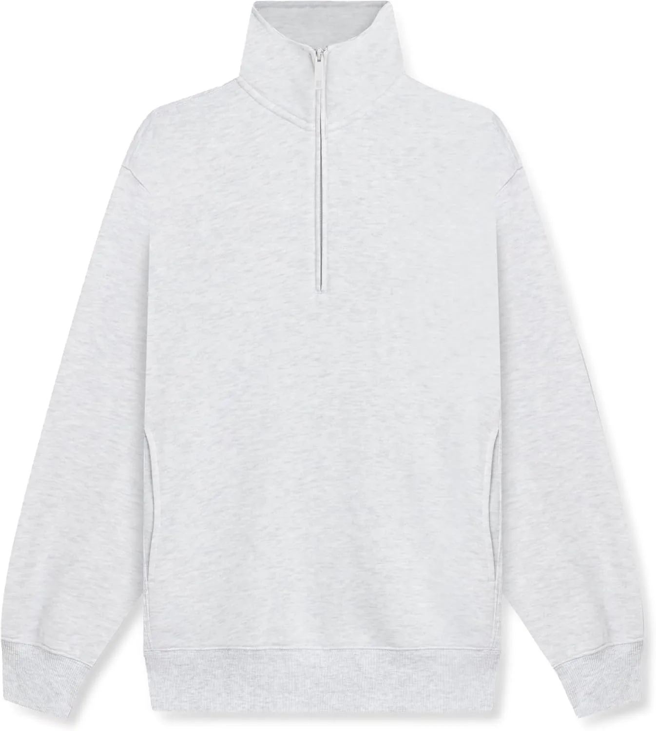 KUT & SO Oversized Quarter Zip Sweatshirt Fleece  Zip Pullover Sweater for Women
