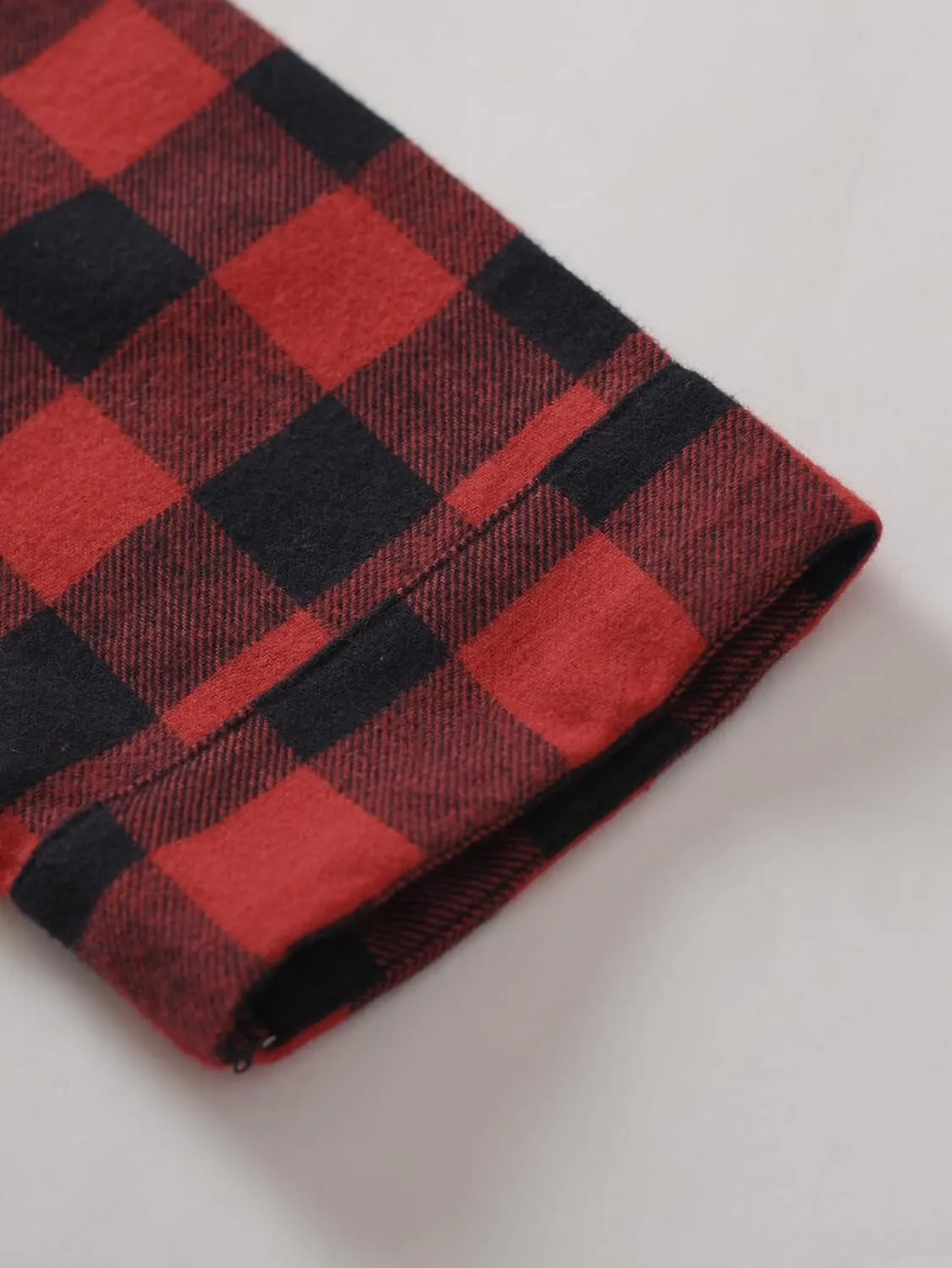Latuza Women's Plaid Flannel Pajama Shirt Button Down Long Sleeve Pj Top