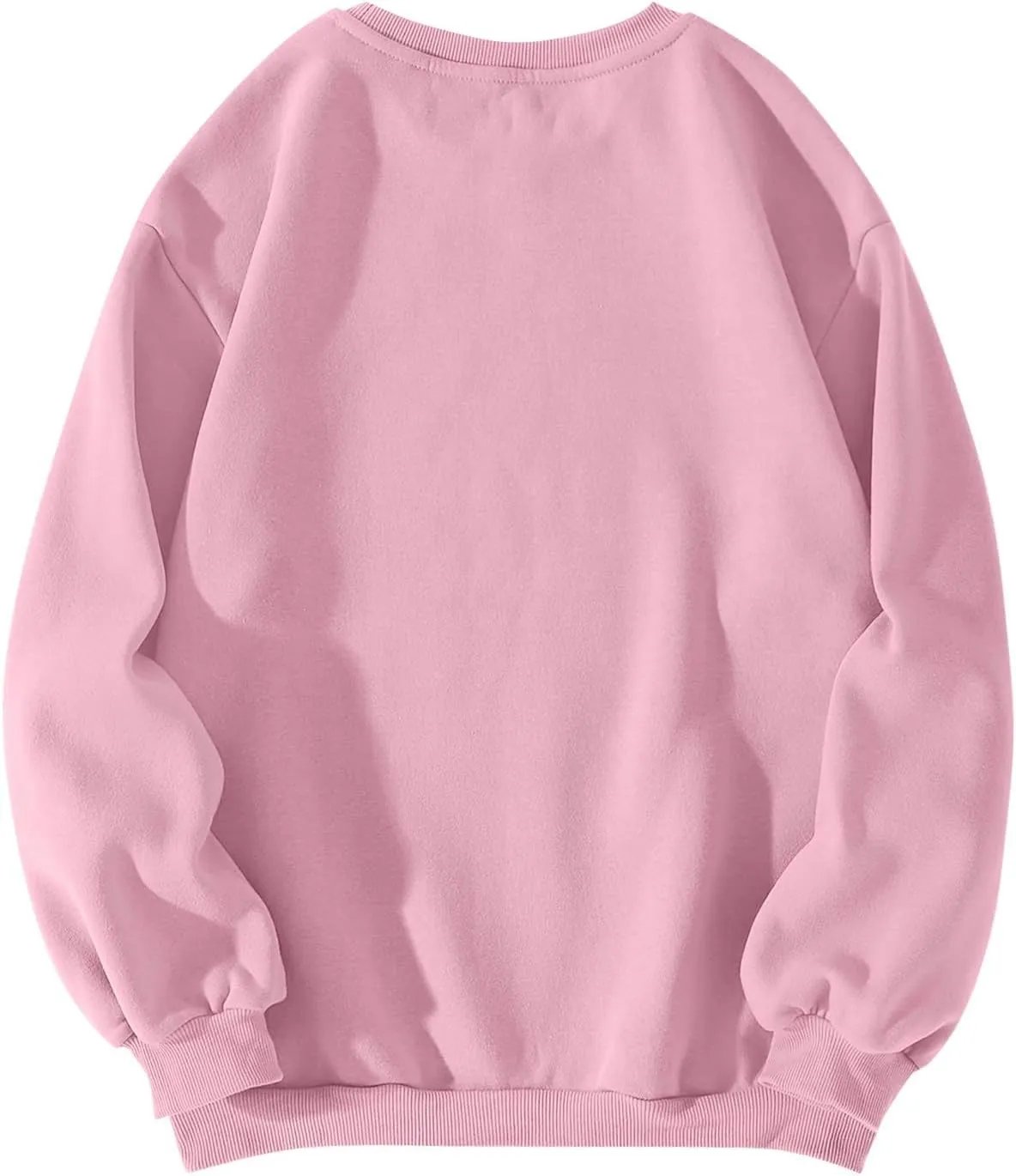 lcyhony Oversized Sweatshirt for Women Y2k Printed Fleece Crewneck Sweatshirts Loose Comfy Casual Workout Long Sleeve Shirts