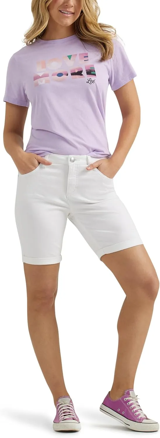 Lee Women's Legendary Rolled Denim Bermuda Short