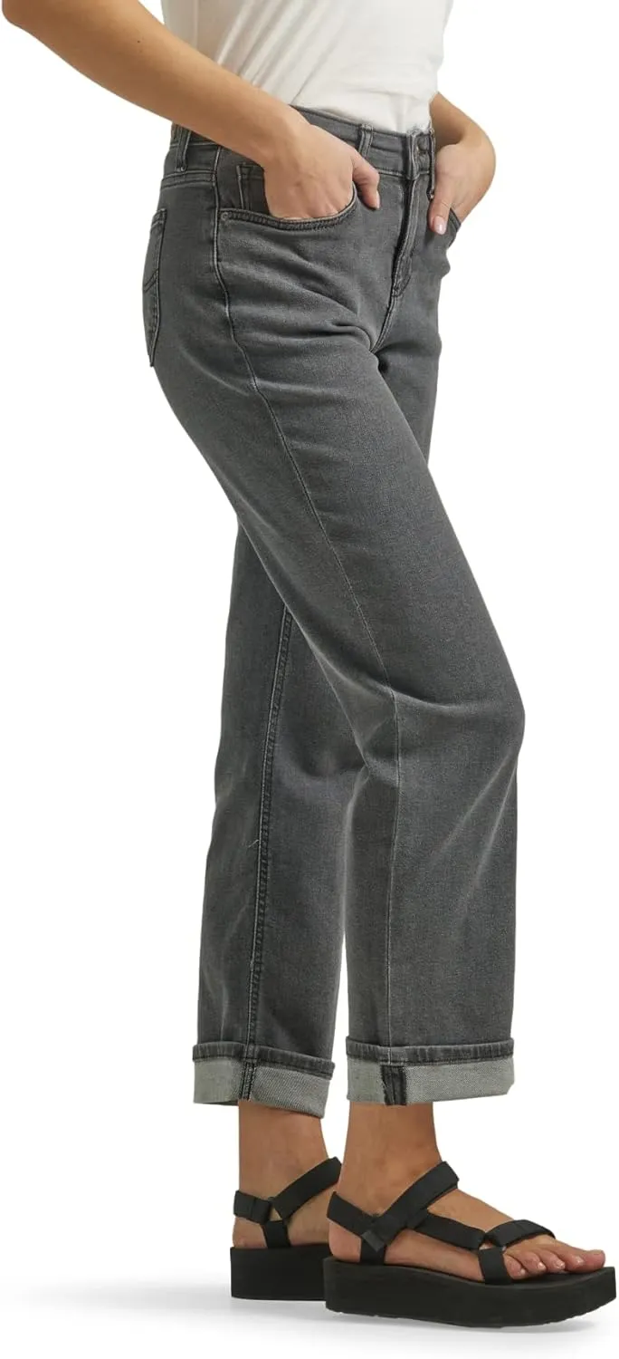 Lee Women's Mid Rise Boyfriend Jean