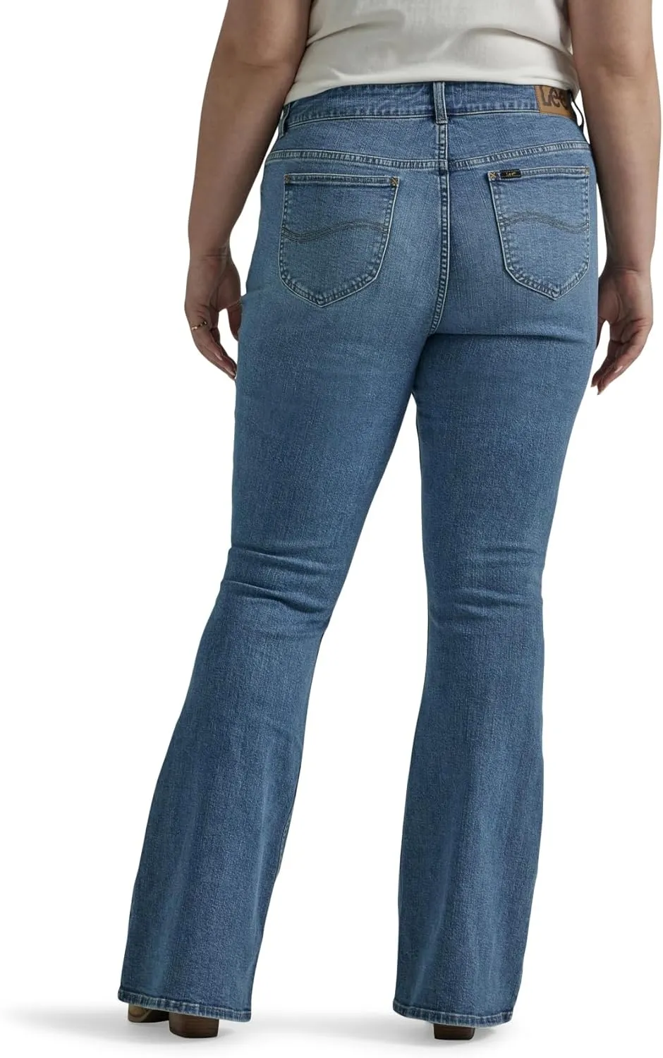 Lee Women's Plus Size Legendary Mid Rise Flare Jean