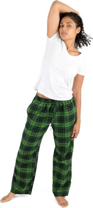 Leveret Womens Pajama Pants Cotton Flannel Sleep Bottoms Variety of Colors (Size X-Small-5X-Large) Added Plus Sizes