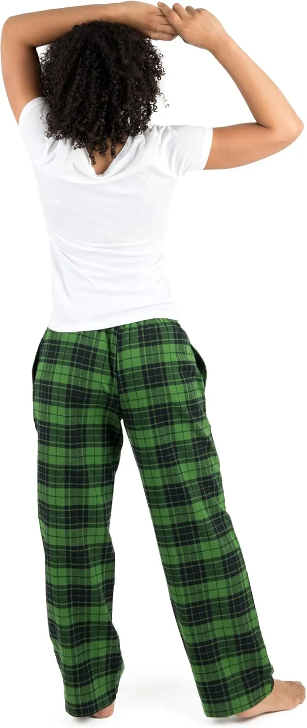 Leveret Womens Pajama Pants Cotton Flannel Sleep Bottoms Variety of Colors (Size X-Small-5X-Large) Added Plus Sizes