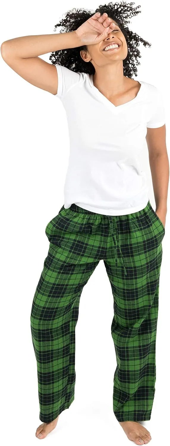 Leveret Womens Pajama Pants Cotton Flannel Sleep Bottoms Variety of Colors (Size X-Small-5X-Large) Added Plus Sizes