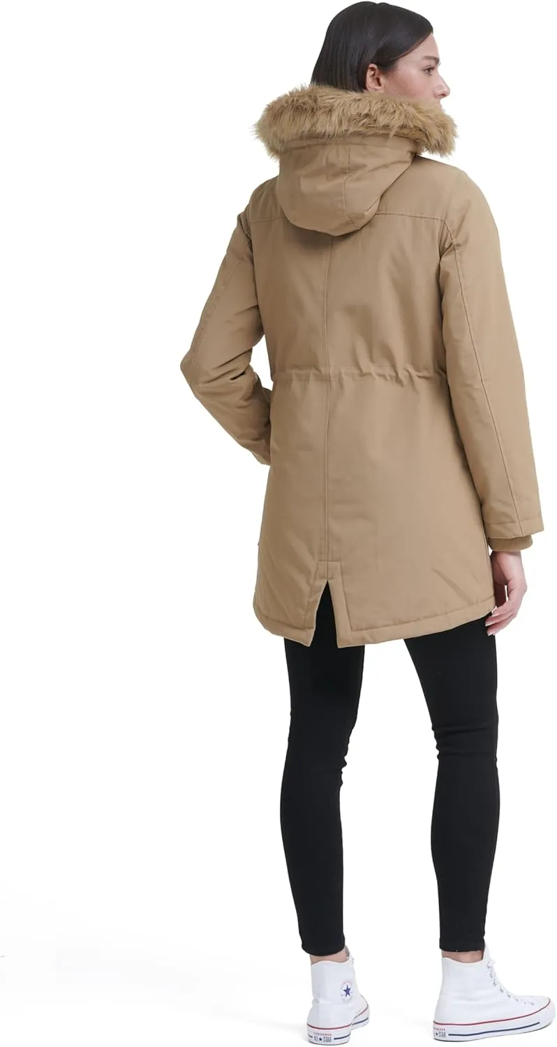 Levi's Women's Faux Fur Lined Hooded Parka Jacket (Regular & Plus Sizes)