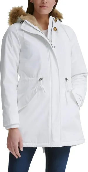 Levi's Women's Faux Fur Lined Hooded Parka Jacket (Regular & Plus Sizes)