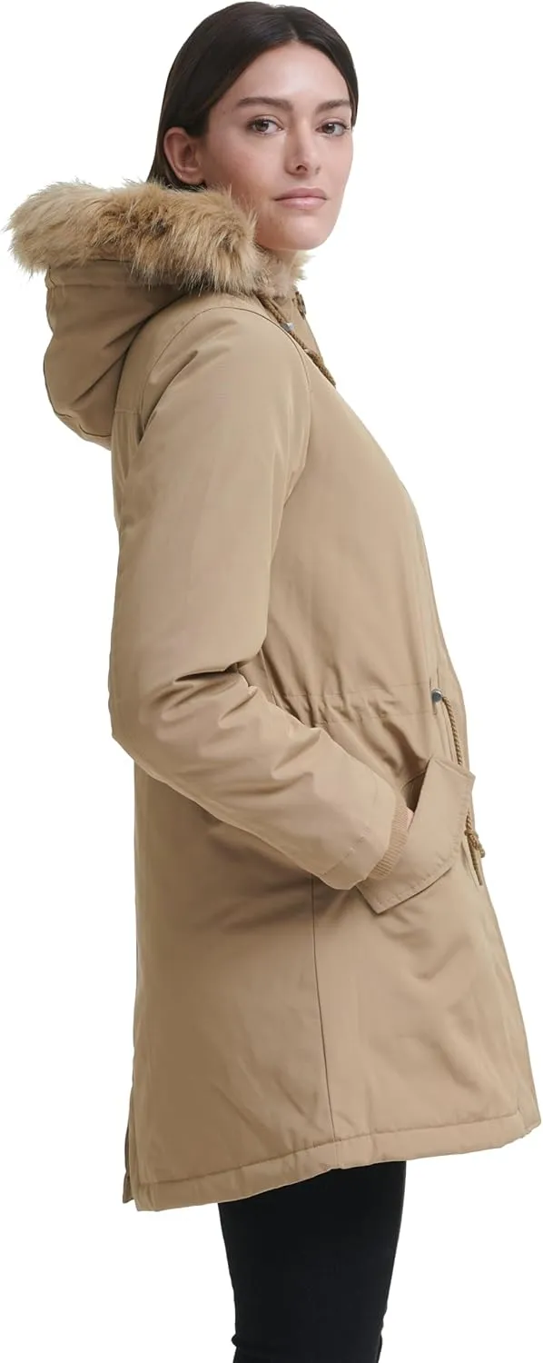 Levi's Women's Faux Fur Lined Hooded Parka Jacket (Regular & Plus Sizes)