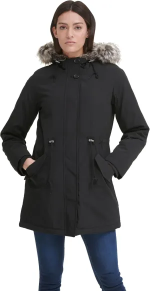Levi's Women's Faux Fur Lined Hooded Parka Jacket (Regular & Plus Sizes)
