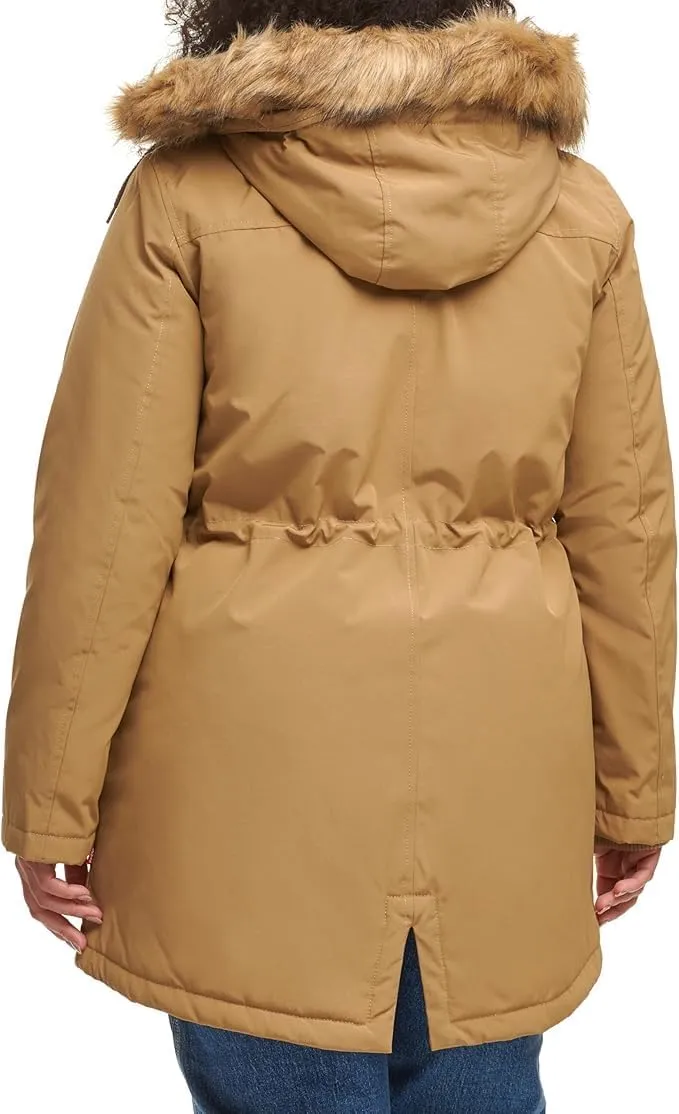 Levi's Women's Faux Fur Lined Hooded Parka Jacket (Regular & Plus Sizes)