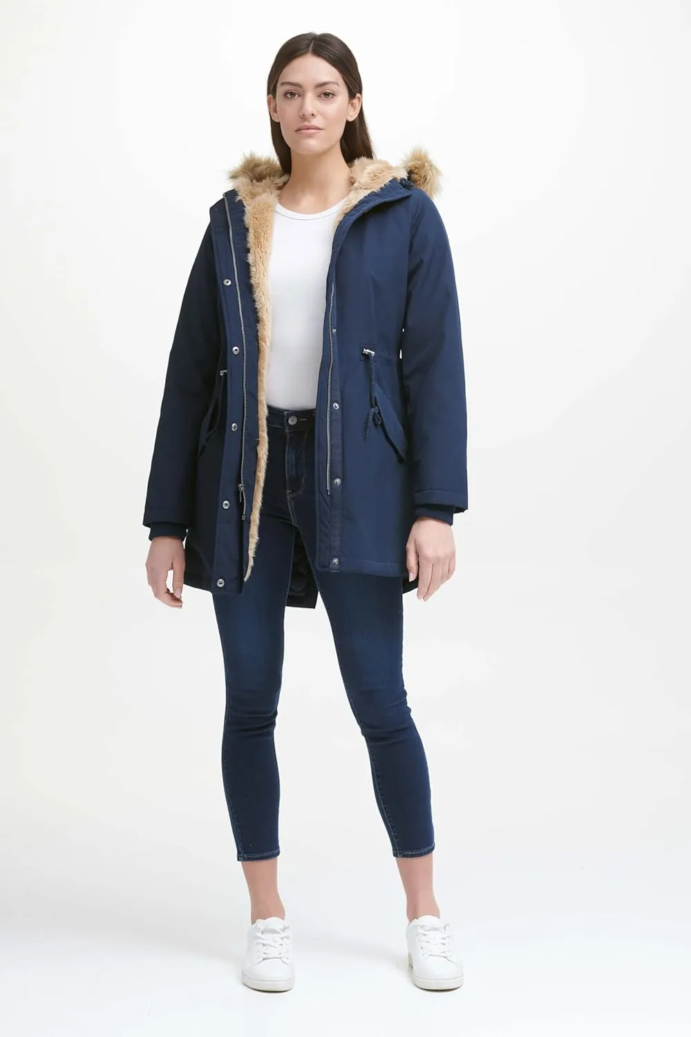 Levi's Women's Faux Fur Lined Hooded Parka Jacket (Regular & Plus Sizes)