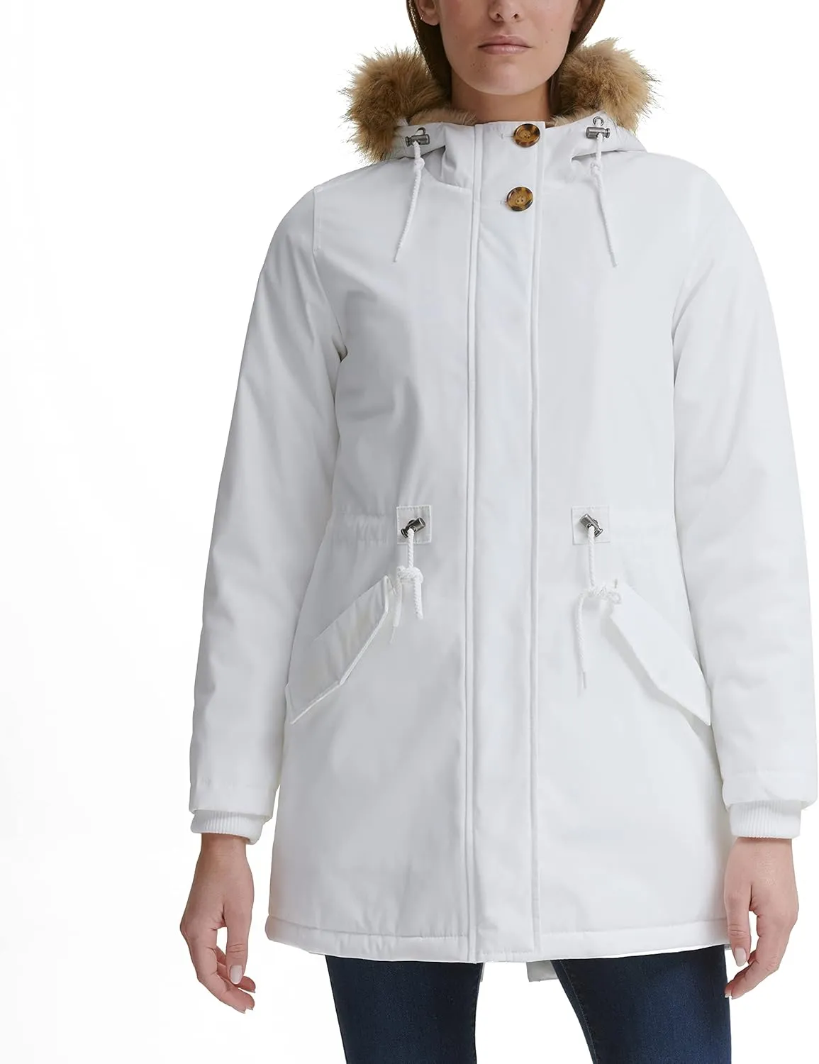 Levi's Women's Faux Fur Lined Hooded Parka Jacket (Regular & Plus Sizes)
