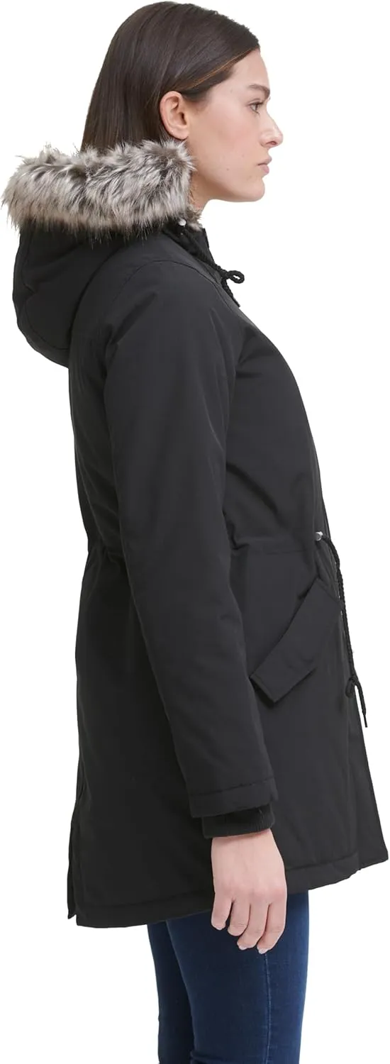 Levi's Women's Faux Fur Lined Hooded Parka Jacket (Regular & Plus Sizes)