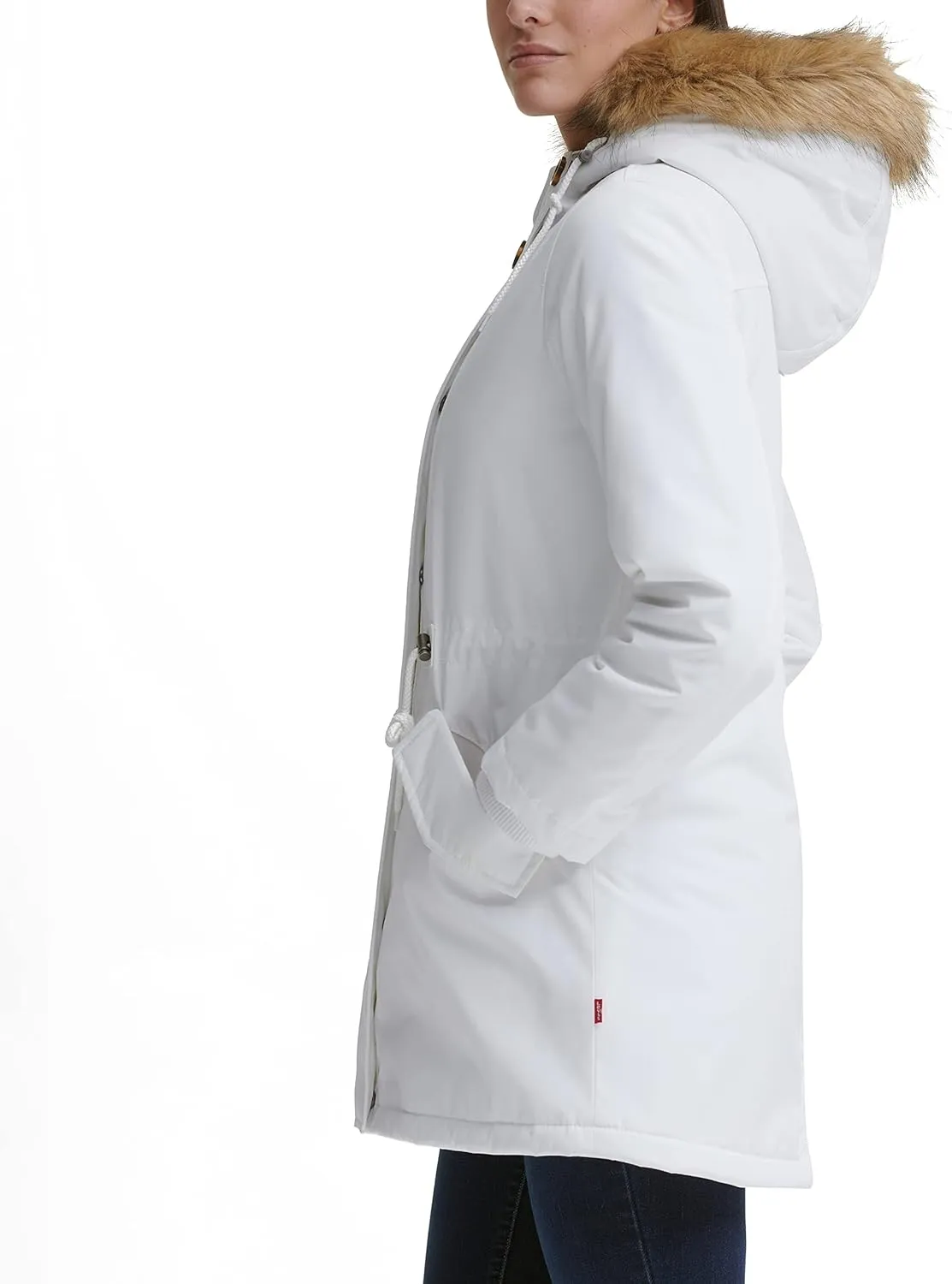 Levi's Women's Faux Fur Lined Hooded Parka Jacket (Regular & Plus Sizes)