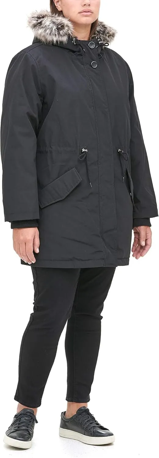Levi's Women's Faux Fur Lined Hooded Parka Jacket (Regular & Plus Sizes)