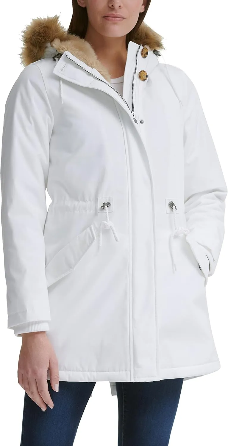 Levi's Women's Faux Fur Lined Hooded Parka Jacket (Regular & Plus Sizes)