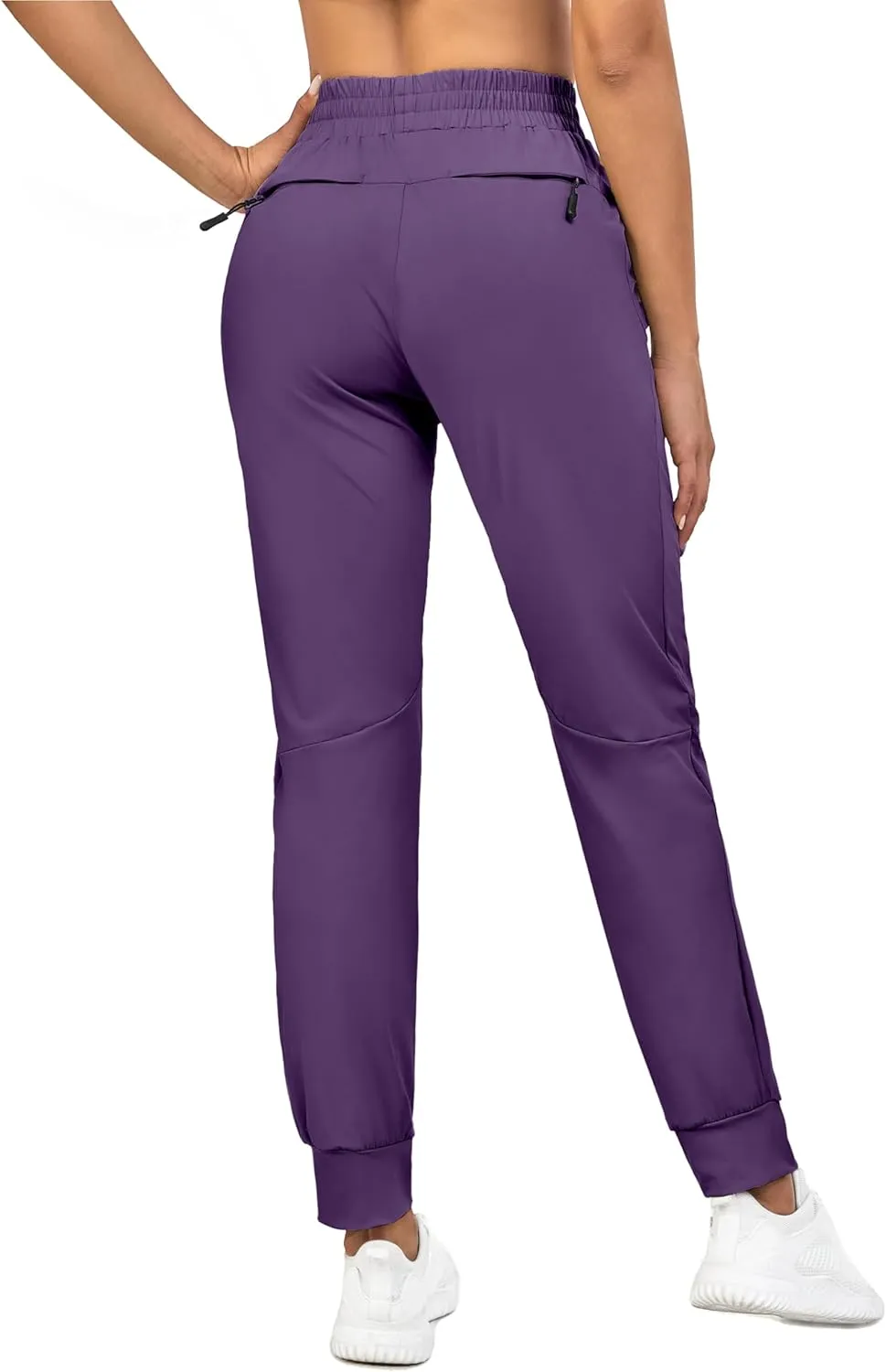 Little Donkey Andy Women's Stretch Joggers with Pockets, Quick-Dry Lightweight Running Pants for Women