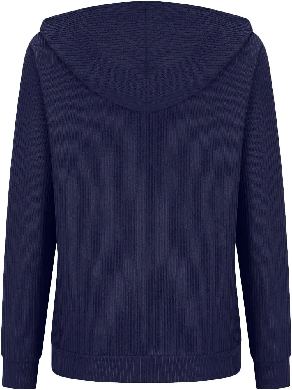 Long Sleeve Going Out Tops for Women Solid Button Hoodies Casual Comfy Fitted Sweat Shirts with Pockets