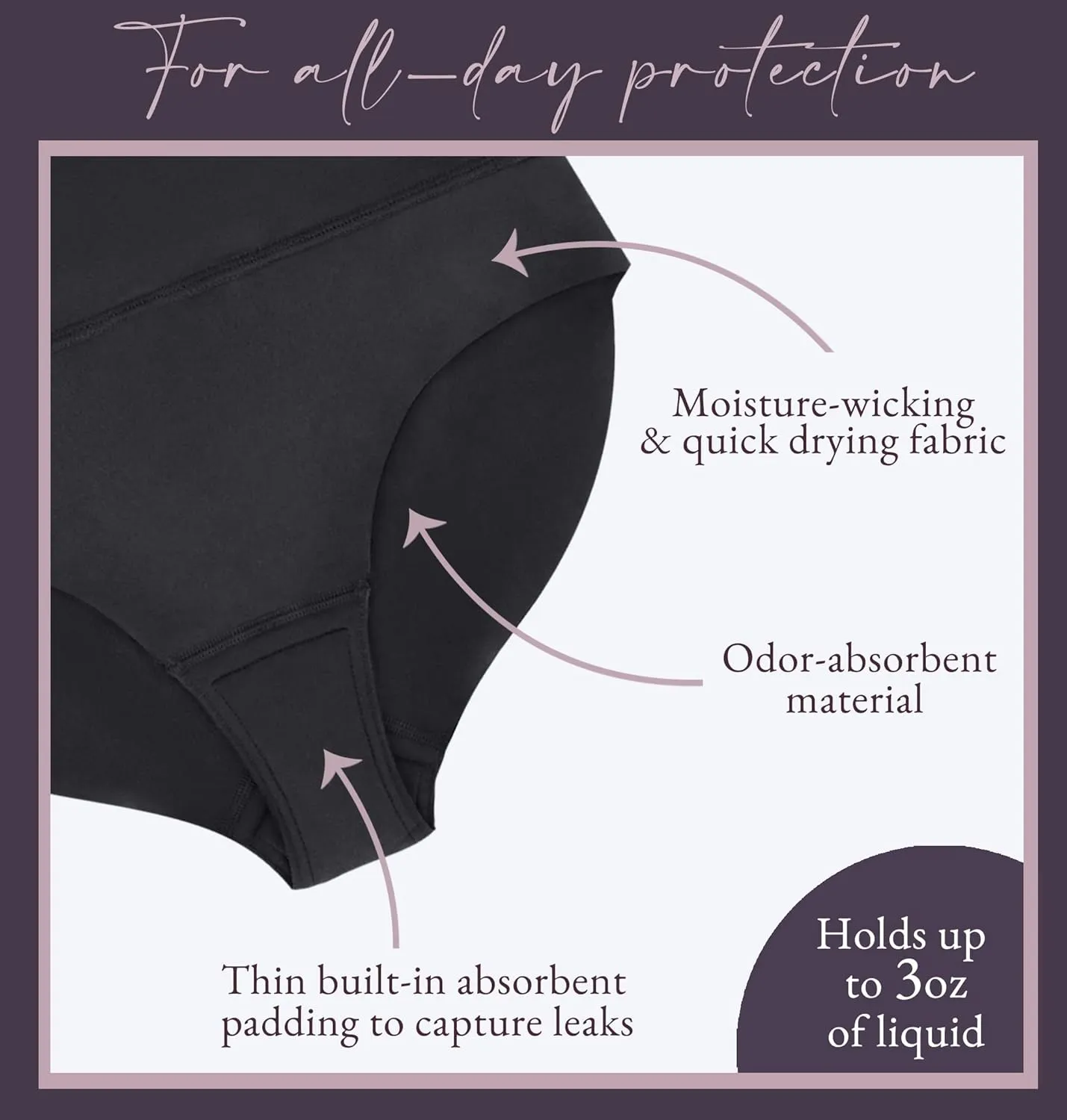 LUMANA Leakproof Womens Leggings: Menstrual   Bladder Control Yoga Pants with Pockets - Built-in Catch All Pads (22" Inseam)