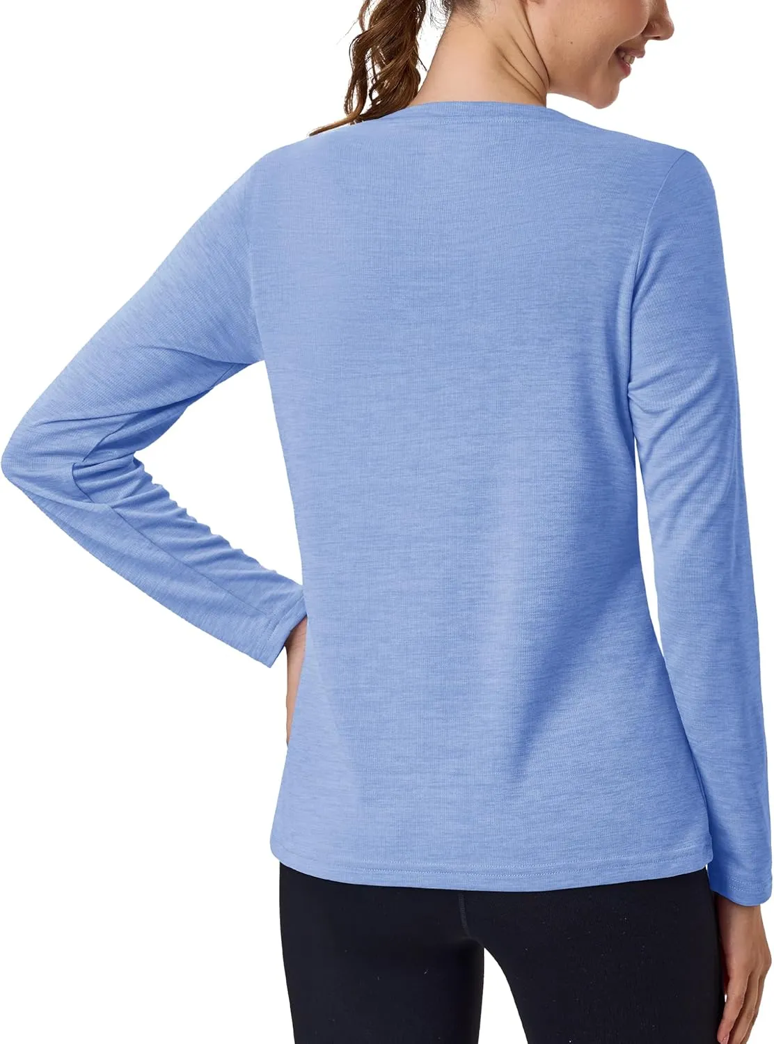 MAGCOMSEN Women's Long Sleeve Shirts UPF 50  Sun Protection Quick Dry Athletic Running Workout Tops Rash Guard