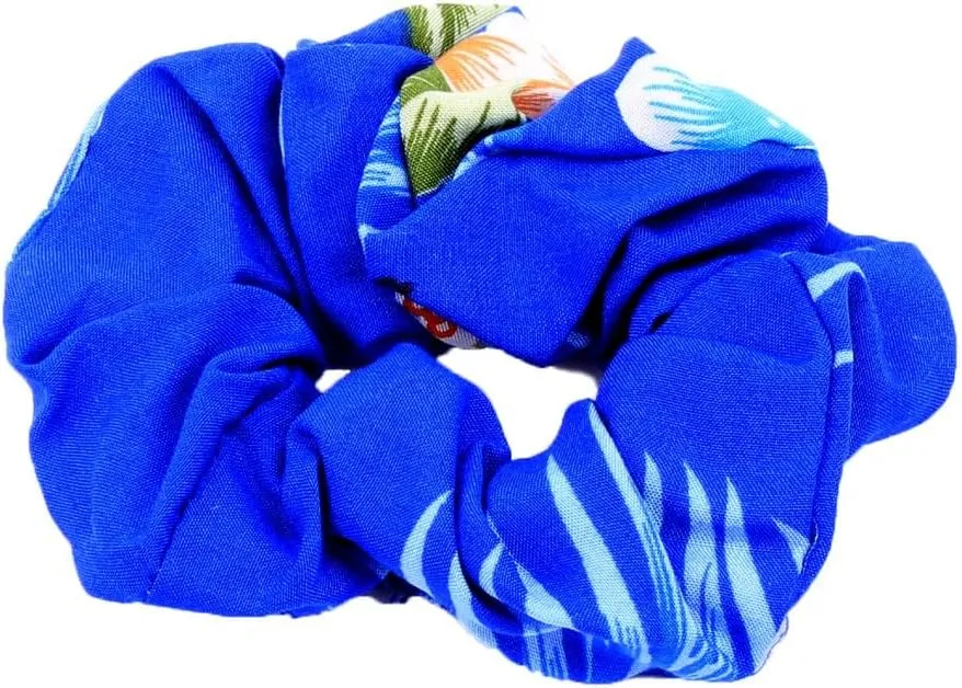 Matchable Family Hawaiian Luau Men Women Girl Boy Clothes in Hibiscus Blue