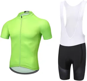 Men's Bike Clothing Set Cycling Jerseys Road Bicycle Shirts Kit   Bib Shorts Quick-Dry Full Zipper Riding Clothes