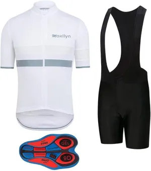 Men's Bike Clothing Set Cycling Jerseys Road Bicycle Shirts Kit   Bib Shorts Quick-Dry Full Zipper Riding Clothes