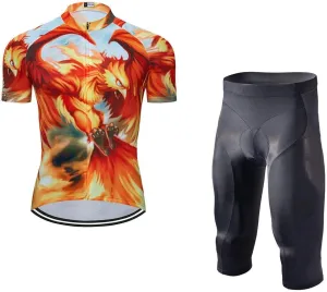 Men's Bike Clothing Set Cycling Jerseys Road Bicycle Shirts Kit   Bib Shorts Quick-Dry Full Zipper Riding Clothes