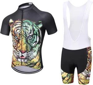 Men's Bike Clothing Set Cycling Jerseys Road Bicycle Shirts Kit   Bib Shorts Quick-Dry Full Zipper Riding Clothes