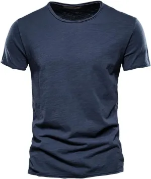 Mens Crew Neck T Shirt Short Sleeve Casual Summer Basic Tee Muscle Slim Fit Workout T-Shirt