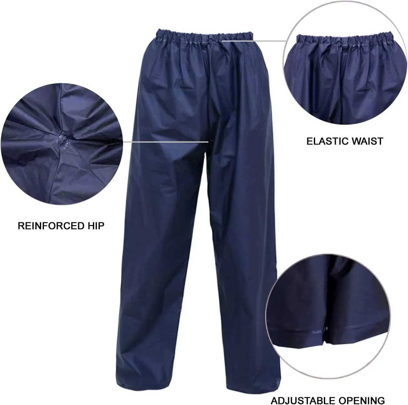 Men's Rain Suit Waterproof Rain Work Gear Ultra-Lite Rain Jacket and Pants Rainwear