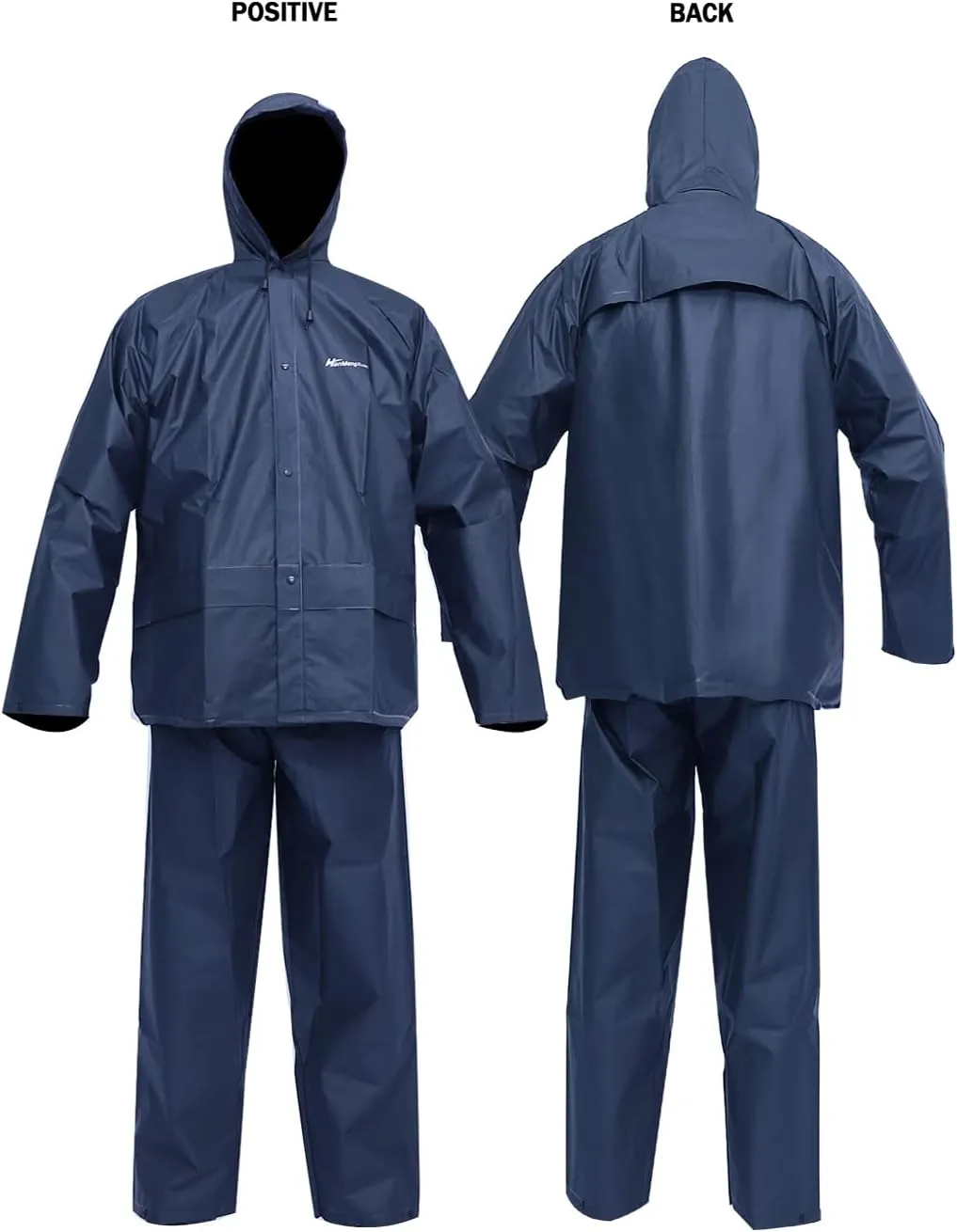 Men's Rain Suit Waterproof Rain Work Gear Ultra-Lite Rain Jacket and Pants Rainwear