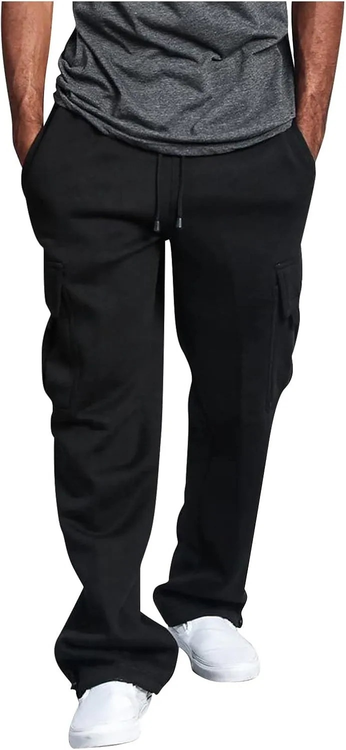 Mens Ski Pants Snow Pants For Men Overalls Drawstring Multi Pocket Casual Pants Hiking Pants Cotton Twill Pants