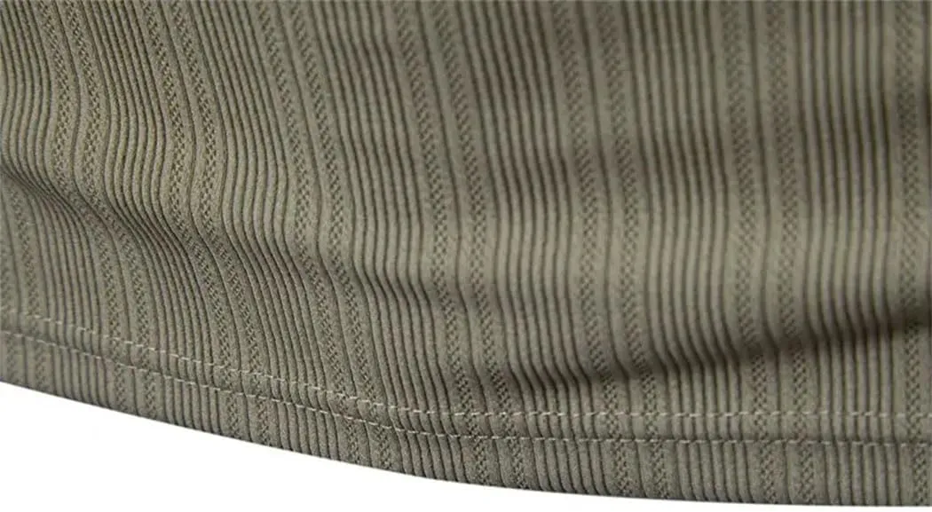 Men's Striped Golf Polos Shirts Solid Color Short Sleeve Lightweight T Shirt Summer Casual Quick Dry Tops