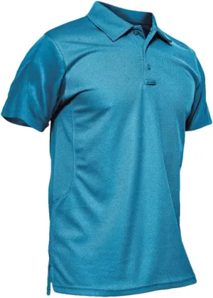 Men's Summer Fashion Polos Shirts Short Sleeve Solid Color Quick Dry T-Shirt Business Work Tee Tops