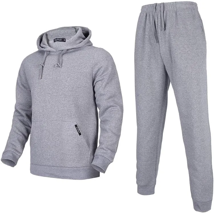 Men's Tracksuit 2 Piece Sweatsuit Long Sleeve Pullover Athletic Hoodies Casual Sport Jogging Suits With Pockets