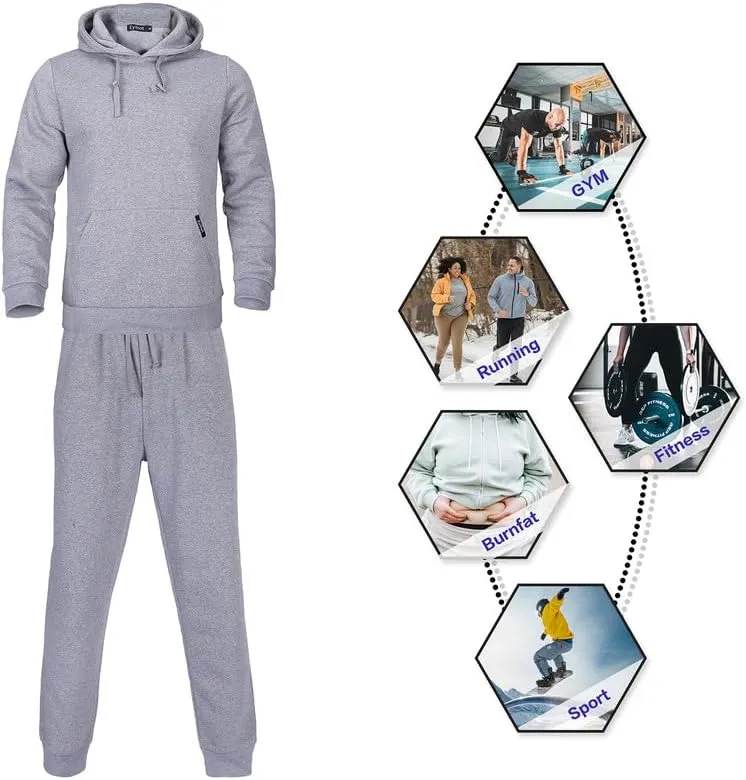 Men's Tracksuit 2 Piece Sweatsuit Long Sleeve Pullover Athletic Hoodies Casual Sport Jogging Suits With Pockets