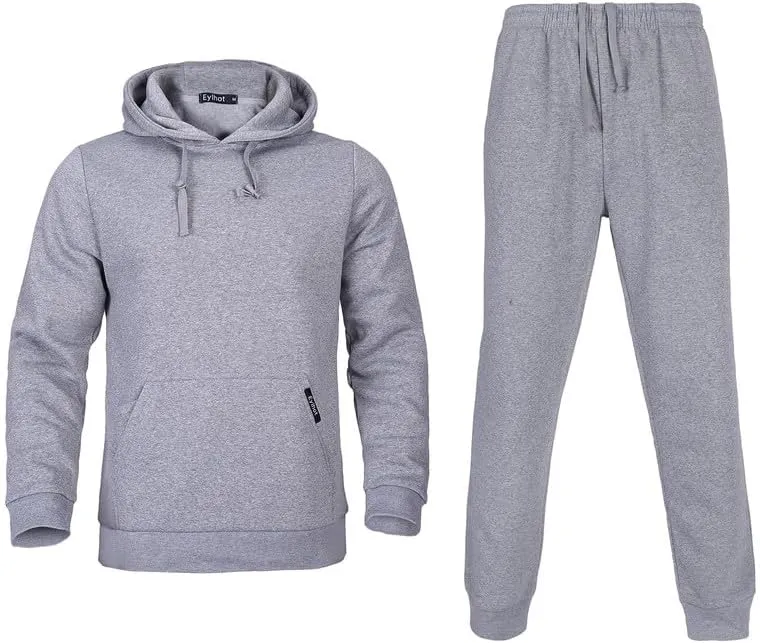 Men's Tracksuit 2 Piece Sweatsuit Long Sleeve Pullover Athletic Hoodies Casual Sport Jogging Suits With Pockets