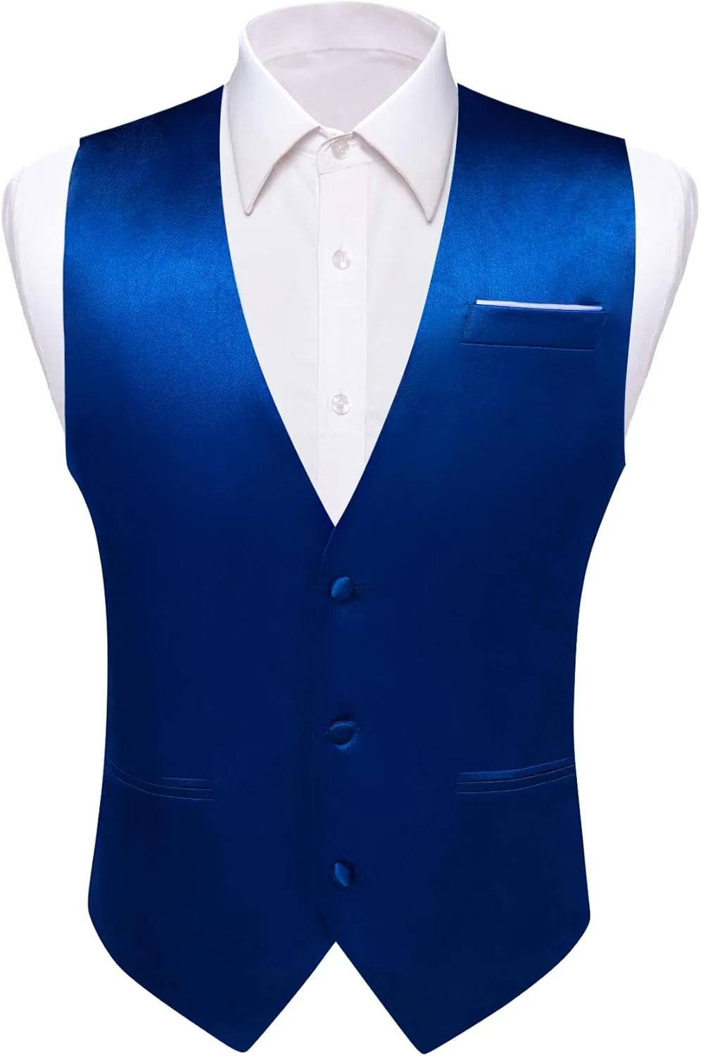 Men's Vest Bow Tie Set Solid Color Suit Waistcoat Armband Cufflinks Pocket Square Weddings Business Tuxedo party