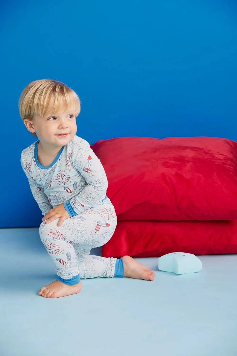 Mud Pie Boys Firework Glow Pjs