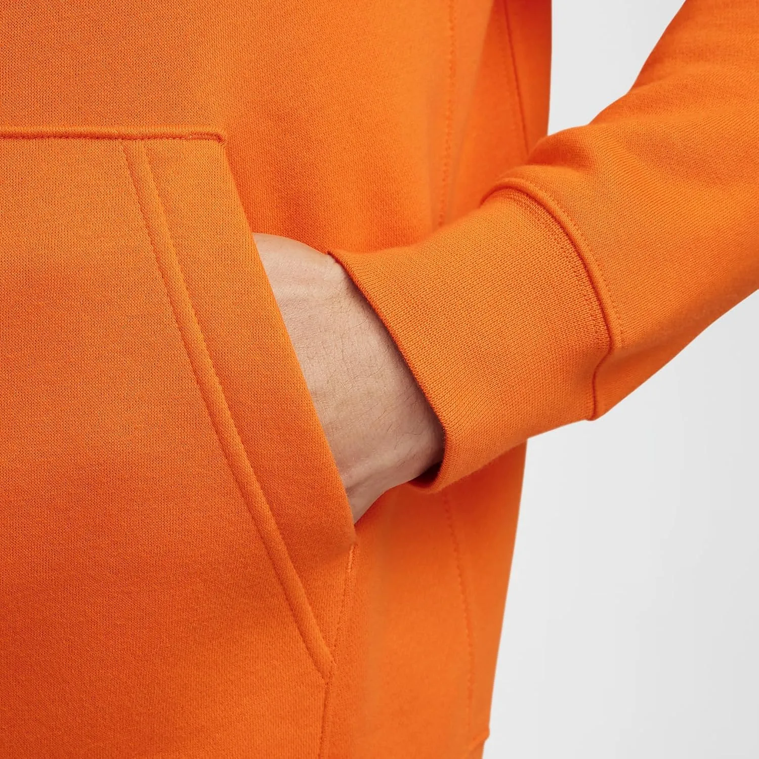 Nike Sportswear Club Fleece Men's Graphic Pullover Hoodie (BV2973-819, Safety Orange/Safety Orange/)