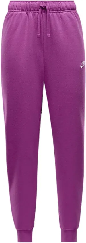 Nike Sportswear Club Fleece Women's Mid-Rise Joggers (DQ5191-518, Hot Fuchsia/White)