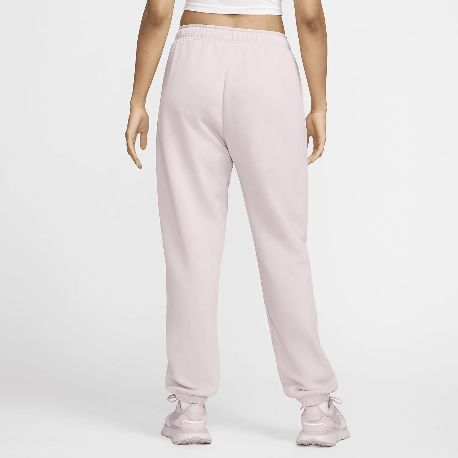 Nike Sportswear Club Fleece Women's Mid-Rise Oversized Sweatpants (DQ5800-019, Platinum Violet/White)