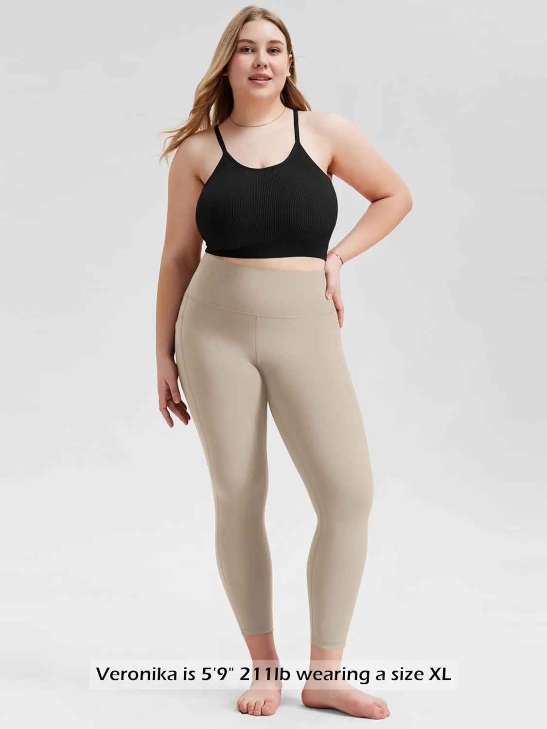 ODODOS Women's Crop 3-Pack Seamless Rib-Knit Camisole Crop Tank Tops