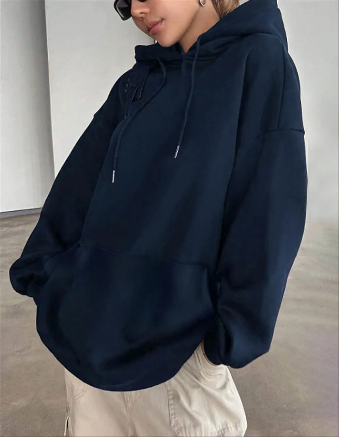 Oversized Hoodies for Women - Hooded Sweatshirt Women with Long Sleeve, Pullover Hoodie with Leopard Print Star