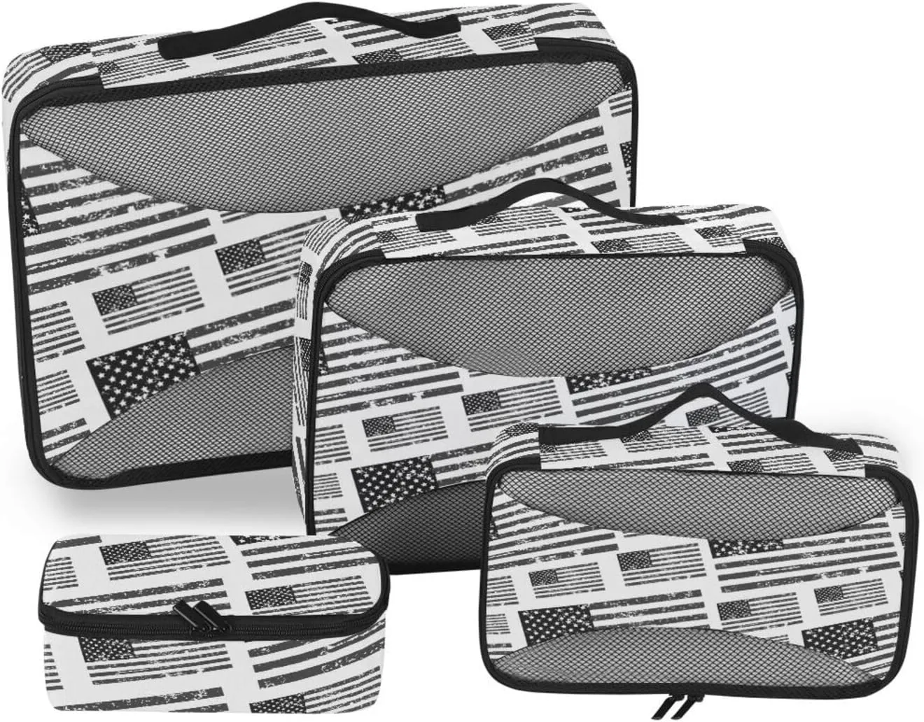 Packing Cube 4 Set Luggage Cubes Travel Organizers Packimg Cubes American Flag