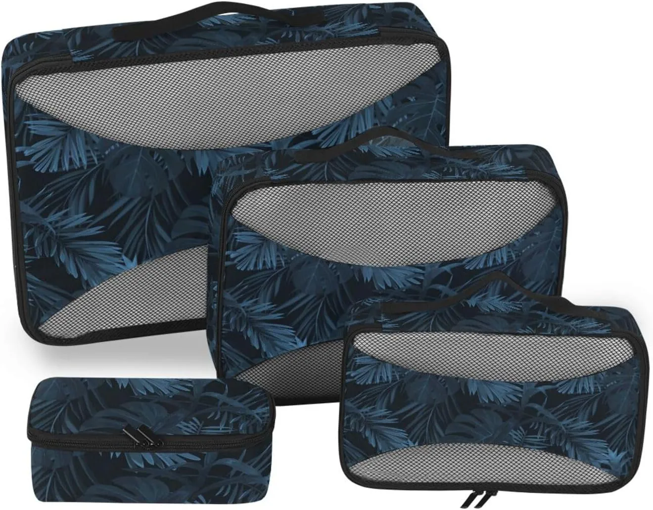Packing Cubes for Suitcases 4 Set Luggage Organizers for Suitcase Travel Bag Organizer for Luggage Oacking Cubes Hawaiian Plants and Flowers
