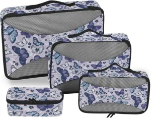 Packing Cubes for Travel Set of 4 Luggage Cubes for Packing Packing Cubes Travel Oacking Cubes Butterfly
