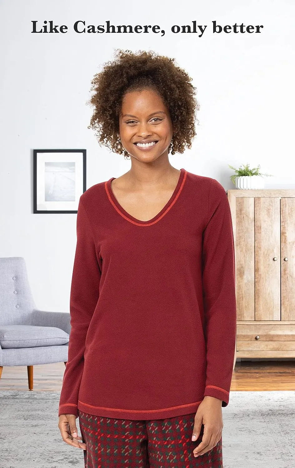 PajamaGram Fuzzy Pajamas For Women - Snuggle Fleece PJ Set For Women