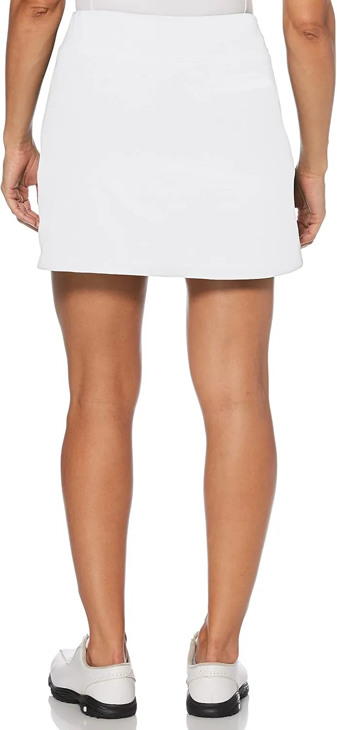 PGA TOUR Women's 16" Airflux Golf Skort with Tummy Control, Stretch Seams, Moisture-Wicking, Sun Protection, Ventilated